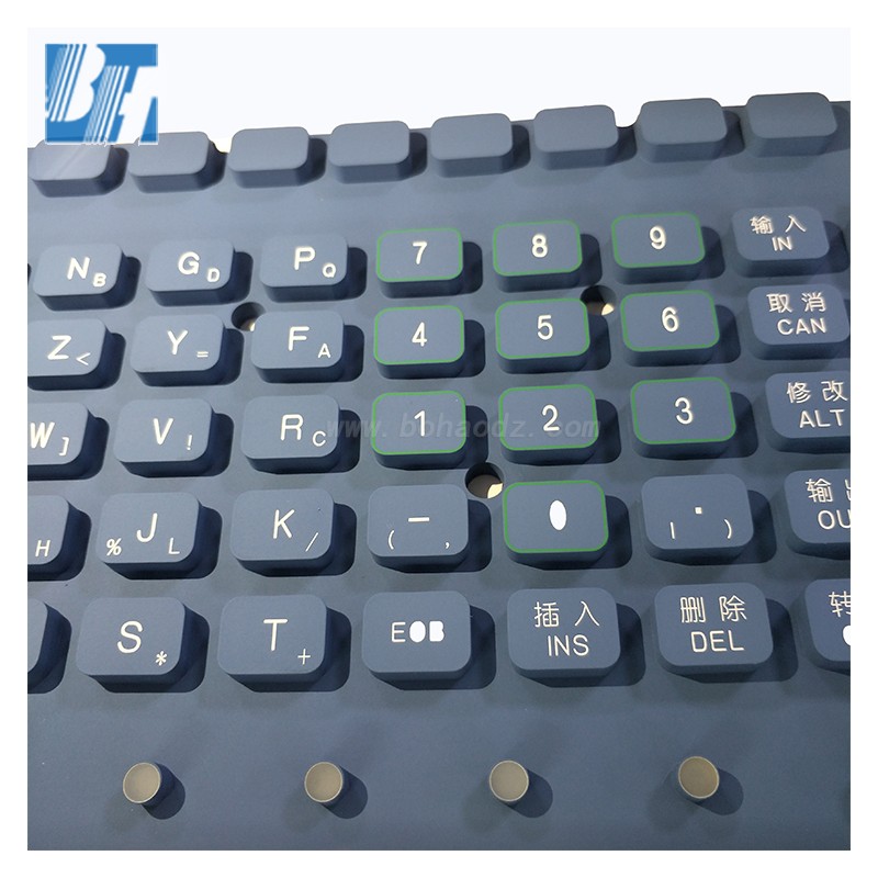 Custom keypads laser etching silicone keyboard cover skin for